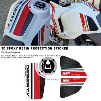  Su geçirmez Koruyucu Sticker Motosiklet Çıkartmalar Tankı Ped Koruma Kiti Sticker Ducati DesertX 2022