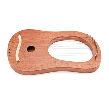  Dayanıklı dize ve taşınabilir ayar anahtarı müzik aleti ile küçük lir arp
