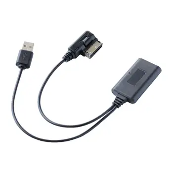  Kablosuz Araç Ses Kablosu Adaptörü Bluetooth Müzik Arayüzü Değiştirme USB Siyah