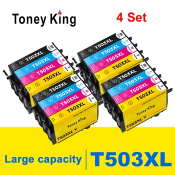  Toney Kral 20x T503 503XL Uyumlu Mürekkep Kartuşu İçin Çalışmak Epson XP - 5200 XP-5205 WF-2960FTNF WF-2965DWF Mürekkep Püskürtmeli Yazıcı