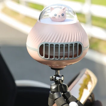  Taşınabilir Bladeless Arabası Fan USB Şarj Edilebilir El Açık Klima Dilsiz Katlanır Masaüstü Hava Soğutucu