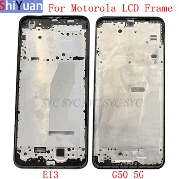  Konut Orta Çerçeve LCD Çerçeve Plaka Paneli Şasi Motorola Moto E13 G50 5G Telefon Metal LCD Çerçeve Yedek Parçalar