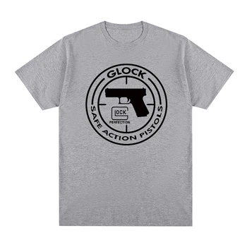  Glock güvenli eylem Tabanca Silah Tabanca Serin Güven t-shirt Pamuk Erkekler T gömlek Yeni TEE TİŞÖRT Bayan üstleri