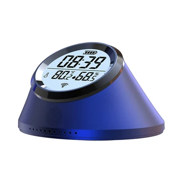  Tuya Zigbee Akıllı Sıcaklık Nem Sensörü Saat Kapalı Termometre İçin lcd Ekran İle Google Ev Akıllı Yaşam