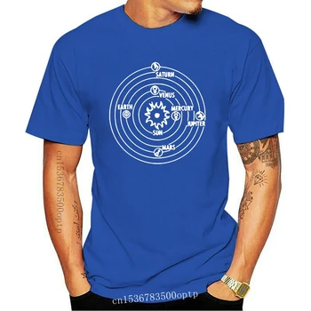  Yeni Copernicus Güneş Sistemi T-Shirt Astronomi Astroloji Bilim Sıcak erkek T-shirt