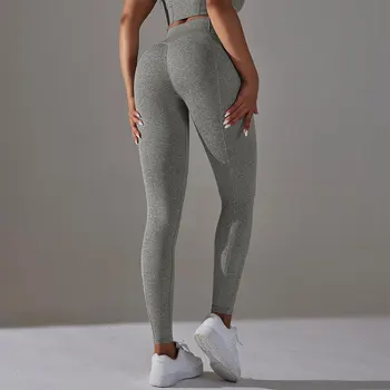  Dikişsiz Spor Pantolon Push Up koşu giysisi Kadın Spor Egzersiz Spor Tayt Tayt Yüksek Bel Karın Kontrol Yoga Pantolon