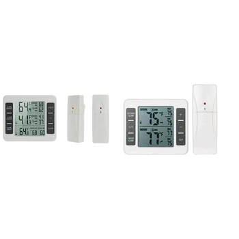  LCD Dijital Termometre Higrometre Kapalı Açık Sıcaklık Nem Ölçer Sıcaklık Ve Nem Sensörü Kolay Kurulum