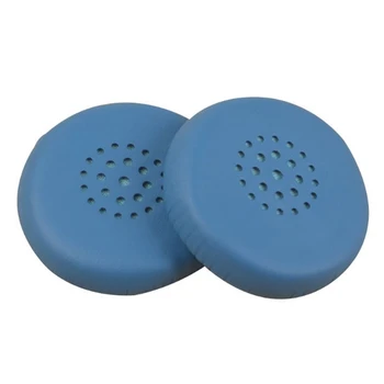  1 Çift Köpük Kulak Pedleri Yastık Deri Kulaklık Kılıfı Sony WH-CH400 Kulaklık (Mavi)