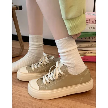  Yaz Ayakkabı Bayanlar Espadrilles Kadınlar İçin Takunya Platformu Yuvarlak Ayak Rahat Kadın Ayakkabı Tüm Maç Yumuşak 2023 Sürüngen Yeni Beyaz