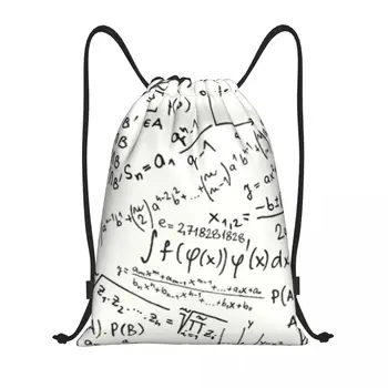  Özel Matematik Formülleri İpli alışveriş çantaları Yoga Sırt Çantaları Kadın Erkek Geek Matematik Fizik Spor Salonu Sırt Çantası