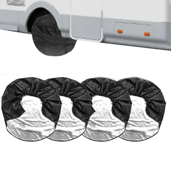  Lastik kapak İçin Araba Yedek Lastik jant kapağı s Evrensel Araba Aksesuarları RV Tekerlekler Su Geçirmez UV Güneş Koruyucuları Karavan