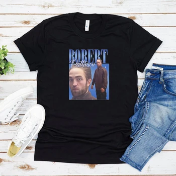 Komik Robert Pattinson Ayakta Meme T-shirt Edward Cullen Gömlek Vintage Kadın Erkek Tees Unisex Kısa Kollu yenilik tişört Tops