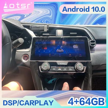  128G Android 10 Honda Civic İçin 10 FC/2015-2020 Carplay Araba otomobil radyosu Multimedya Video Oynatıcı Navigasyon Otomatik Stereo Ana Ünite