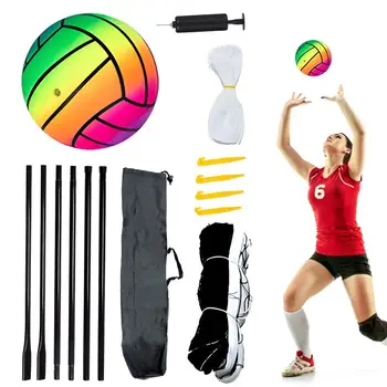  Profesyonel Voleybol Net Ağır Spor Net Badminton Net Raf Voleybol Ağları İle Taşınabilir saklama çantası İçin