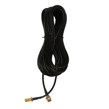  10X RP-SMA Erkek Kadın Wifi Anten Konnektör Uzatma Kablosu Siyah 10 M