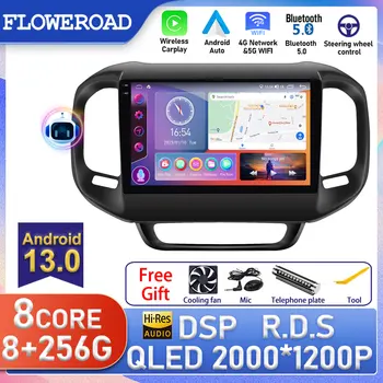 Araba Radyo Android Otomatik FİAT Toro 2017 İçin 2018 2019 2020 2 Din Multimedya Video Oynatıcı GPS Navigasyon CarPlay Ekran Stereo QLED