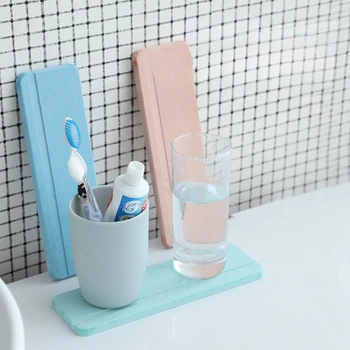 Diyatomlu Çamur Ev Emici lavabo Coaster Lavabo Toprak Sabunu Tezgah Tuvalet Masaüstü Su Geçirmez Mat Dekorasyon