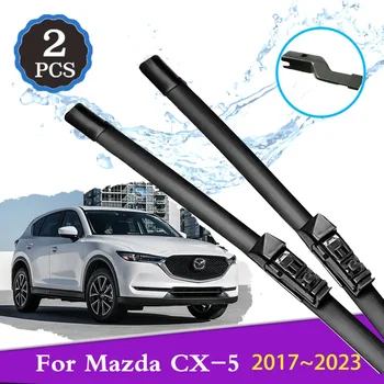  Araba sileceği Bıçakları Ön Mazda CX-5 CX5 CX 5 2 KF 2017 ~ 2023 Pencere Cam Ön Cam Temizleme Kauçuk Oto Aksesuarları 2 ADET