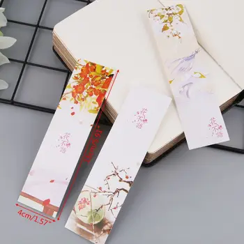 30 adet Yaratıcı Çin Kağıt Yer İmleri Boyama Kartları Retro Güzel Dropship