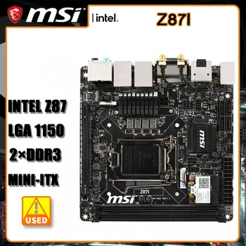  LGA 1150 Anakart MSI Z87I PCI - E 3.0 USB3. 0 Intel Z87 Anakart DDR3 16GB USB3. 0 SATA III desteği Çekirdek ı7 ı5ı3 cpu