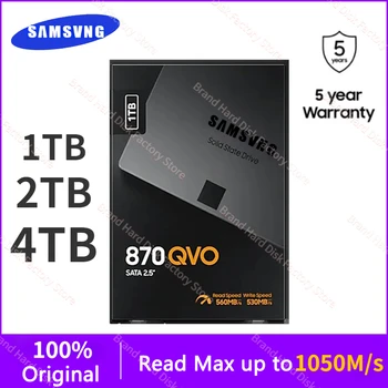 Taşınabilir 870 QVO SATA 2.5 ssd 2280 Sabit Disk HDD 1TB Dahili Katı Hal Sürücü 2TB 4TB sabit disk Max 1050Mbs HDD PC İçin PS5