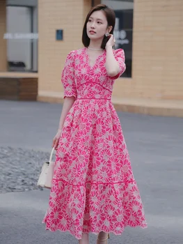  Üst düzey kadın elbisesi, 2023 Yaz Yeni Stil Ünlü Stil Etek, Moda Yüksek Ürünler 91693