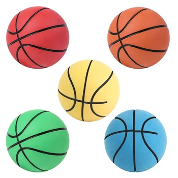  Mini Basketbol Stres Topları Mini Basketbol Parti Favor Mini Kauçuk Spor Topu Sıkma Topu Anksiyete Stres Giderici Topu