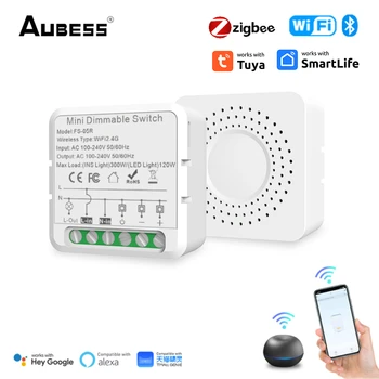 Tuya Wifi / Zigbee Akıllı Dimmer Anahtarı Mini Akıllı Anahtarı 2way Kontrol Akıllı Yaşam Kontrolü Akıllı Ev Alexa İle Çalışmak Google Ev