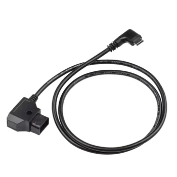  Dayanıklı ve Güvenilir DTAP Tip-C Güç kablo kordonu V-montaj Aşağıdaki Güç Kaynağı Tel Hattı Siyah 50cm