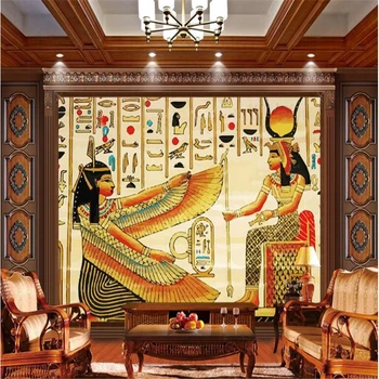  BEİBEHANG Özel dokunmamış duvar kağıdı kişilik Mısır parlak oturma odası yatak odası ev dekorasyon arka plan duvar tablosu