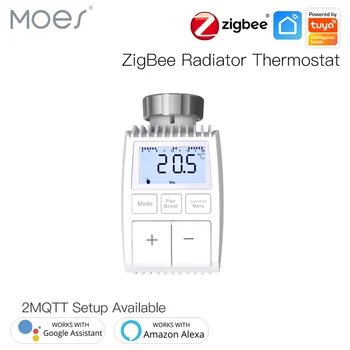  MOES Tuya ZigBee3. 0 Radyatör Aktüatör Vanası Akıllı termostat sıcaklık kumandası Harici Sensör TRV Alexa ile Ses Kontrolü