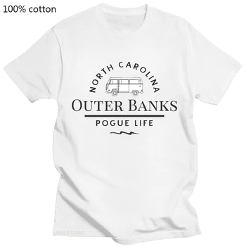 Dış Bankalar T Shirt Pogue Yaşam Kuzey Carolina T-Shirt TV Serisi Gömlek Kadın Grafik Tees Yaz Moda Kısa Kollu Üstleri Pamuk
