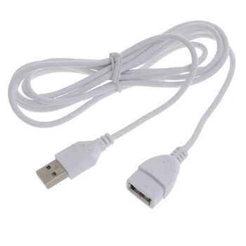  1.5 M USB beyaz kablo erkek kadın USB USB lamba USB Fan yazıcı için